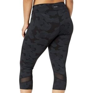 Calvin Klein crop leggings black camo mesh